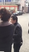Woman slaps man in face on street