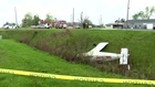 Small Plane Crashes Into Truck