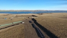 Drone Footage of Dakota Access Pipeline Approaching Missouri River