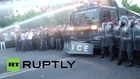 Armenia: Police water cannon DRENCHES demo against electricity price hike