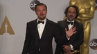DiCaprio toasts success of director Inarritu