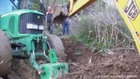 Tractor JOHN DEERE 6920 stuck in the mud . 4 hours for out of the mud