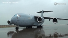 C-17 military transport aircraft at air show in China
