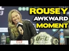 Ronda Rousey AWKWARD Sexual innuendo at UFC 193 press conference