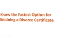 Obtain Divorce Certificate in New York