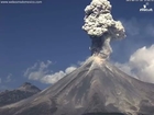 Volcán De Colima Spews Ash