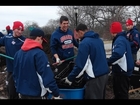 Baseball Team Volunteers at Queens Botanical Garden
