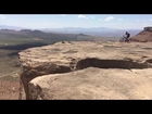 Yuri almost falls off cliff