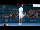 Roger Federer vs Milos Raonic - FINAL Brisbane 2016 - tennis hot shot HD720p50 by ACE
