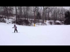 Lucy snowboarding