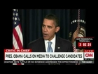 Tapper rips Obama as a hypocrite for lecturing media, given his terrible record on transparency