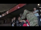 Soldier Surprises Wife at Ducks Game