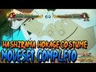 Naruto Storm Revolution: Hashirama Hokage (DLC) Moveset Completo