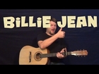 Billie Jean (Michael Jackson) Easy Guitar Lesson How to Play Tutorial