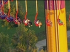 Amusement park fans get stuck 300 feet in the air on a ride in California