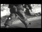 Japanese-American infantrymen of the 442nd Regimental Combat Team proceeding thro...HD Stock Footage