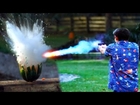 Shooting Watermelons with 'Exploding'  Sodium Bullets!