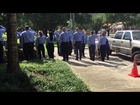 Exit of the final 9/11 search and rescue dog (Cy Fair, TX Fire Department).