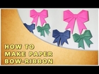 ORIGAMI | HOW TO MAKE PAPER BOW - RIBBON | TRADITIONAL PAPER TOY | HINDI