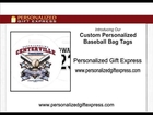 Custom Personalized Baseball Bag Tags