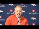 John Elway comment on Gary Kubiak retirement & Denver Broncos new head coach January 2, 2017