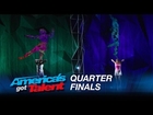 Freckled Sky: Dancers Wow With Waterfall of Images - America's Got Talent 2015