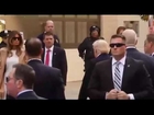 VIDEO: Donald Trump gets booed as he arrives at his polling place