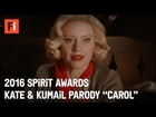 CAROL parody - Kate McKinnon & Kumail Nanjiani | 2016 Film Independent Spirit Awards