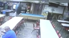 Driver crashes into pizzeria and takes a guy out