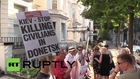 England: Protesters rally against Ukrainian Rada's communist ban