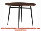 Ashley Furniture Signature Design Shanilee Round Dining Room Table Black/Brown