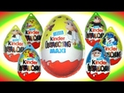7 Surprise eggs Kinder Surprise Maxi Big Egg Easter eggs my video animation