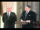 Ronald Reagan and Mikhail Gorbachev at the INF Treaty Signing