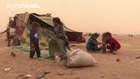 Desperate measures for Syrians trying to reach refugee camps