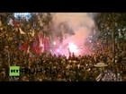 Live picture from Syntagma Square as referendum results announced