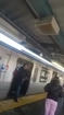 Black man threatening white guy on Philly subway delays train service