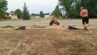 Guy on Tiny Motorcycle Eats Dirt