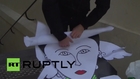 France: Street artist Fred le Chevalier pays tribute to victims of Paris attacks