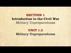 MOOC | Military Unpreparedness | The Civil War and Reconstruction, 1861-1865 | 2.1.3