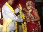 Funny Indian Wedding Bride falls on the Stage