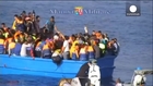 At least 40 migrants found dead in boat near Libya