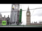 Greenpeace 'frack' Parliament