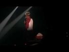 Justin Bieber kicks a fans present off the stage - 