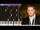 How to play Michael Buble Sway   Piano tutotial  30% speed