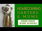 Clear Falls Homecoming Mums | Green & Gold Garters for High School in Kemah and Seabrook
