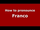 How to pronounce Franco Corelli (Italian/Italy) - PronounceNames.com