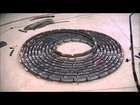 Fast endless Bi-directional spiral with an ho scale train ( side view )