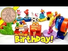 McDonald's Retro Happy Meal Series - Happy Birthday Complete Toy Set, 1994