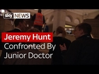 Health SecretaryJeremy Hunt Confronted By A Junior Doctor