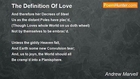 Andrew Marvell - The Definition Of Love